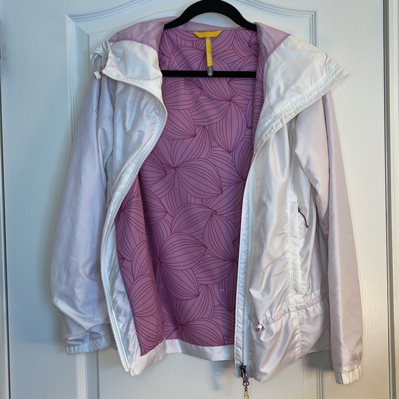 Lol rain jacket white and purple in excellent like new condition size XS - Picture 5 of 8